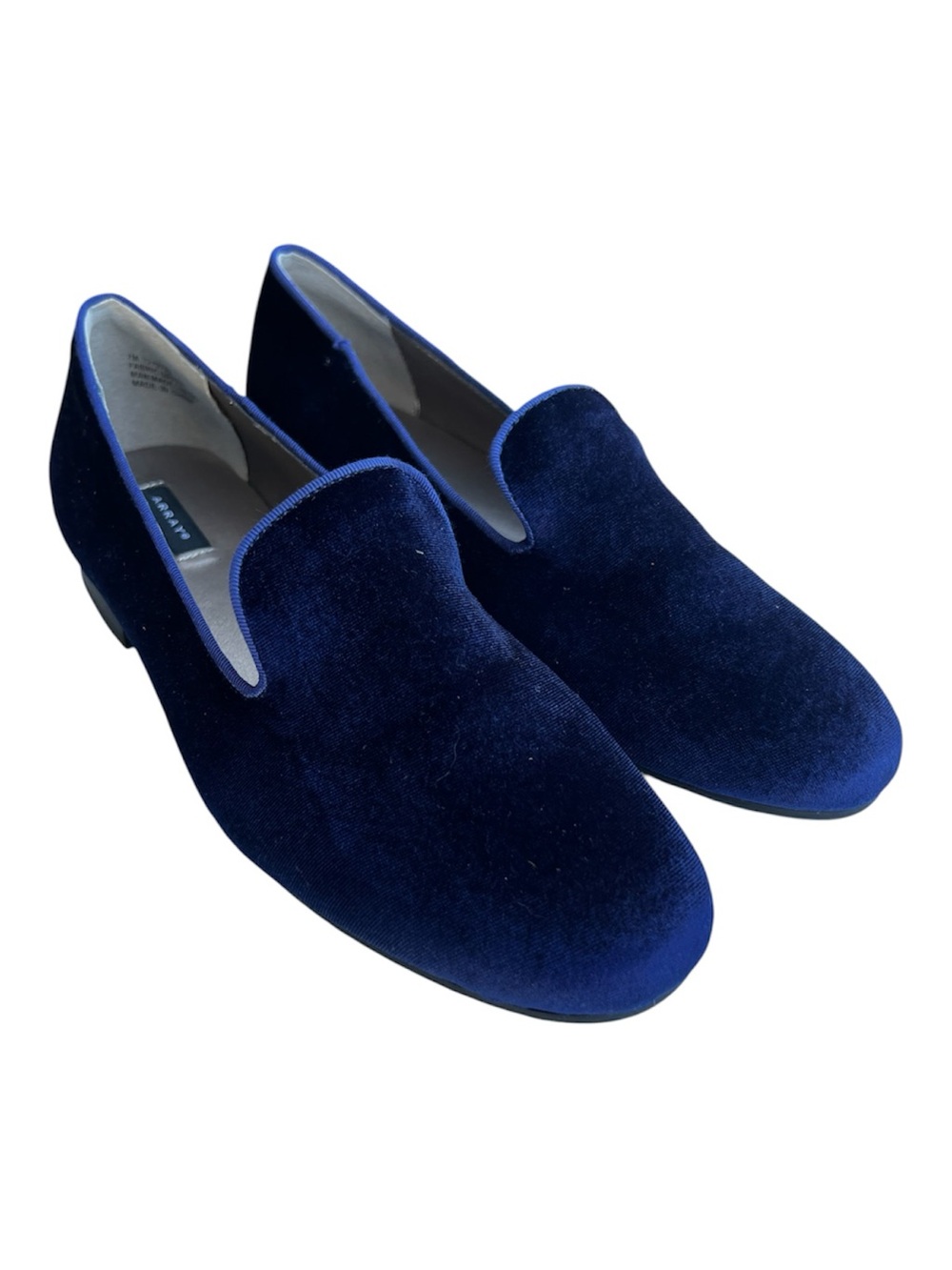 ARRAY Velvet Blue 7M Women’s Flats Man Made Lining